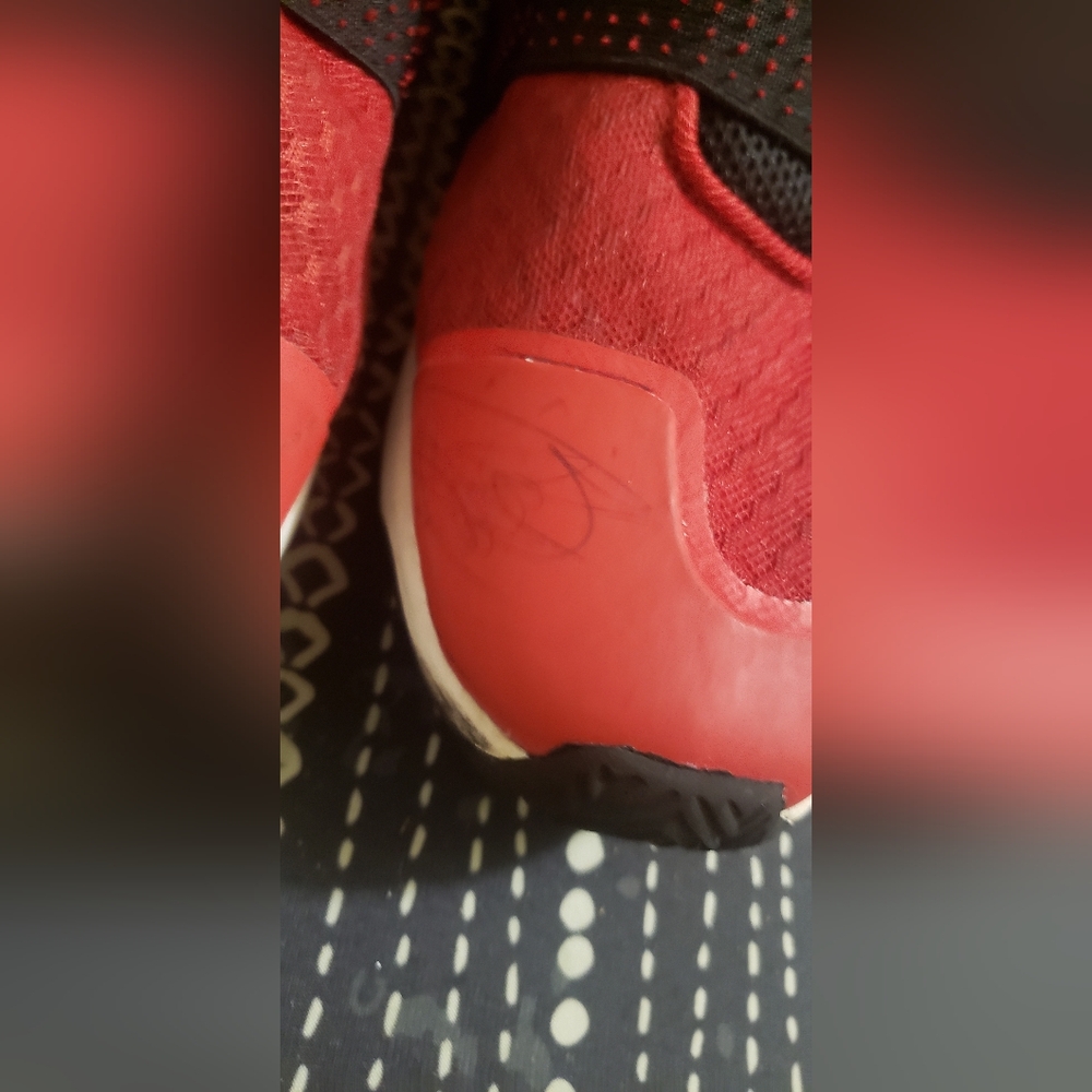 AND1 Kids Red Basketball Shoes - Picture 2 of 8